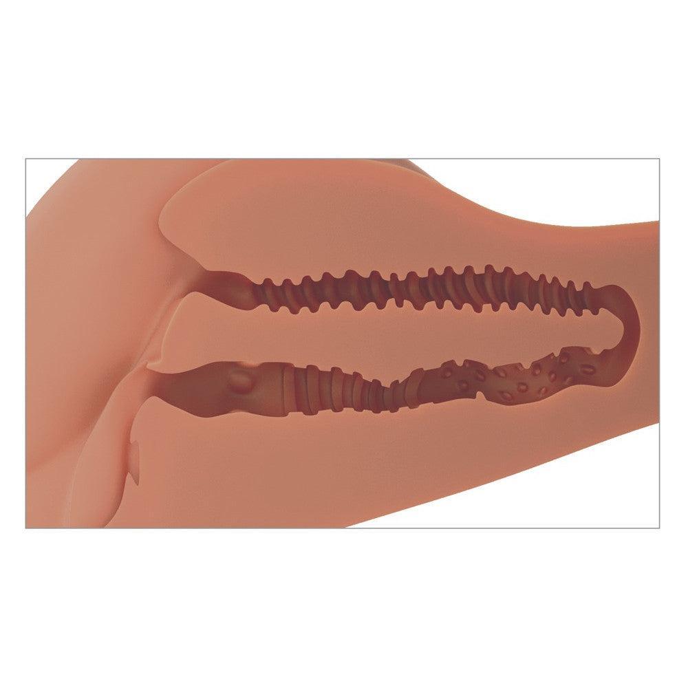 Realistic vagina and anus masturbator PDX Plus 360 Banger mocha