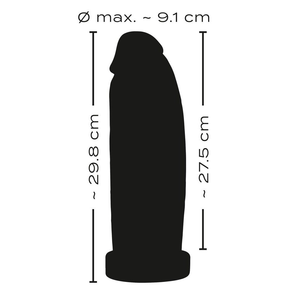 Realistixxx Real Giant 9.1cm Black Dildo