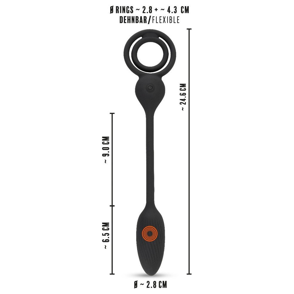 Rebel RC Butt Plug Silicone Butt Plug with Remote Control & Cock Ring