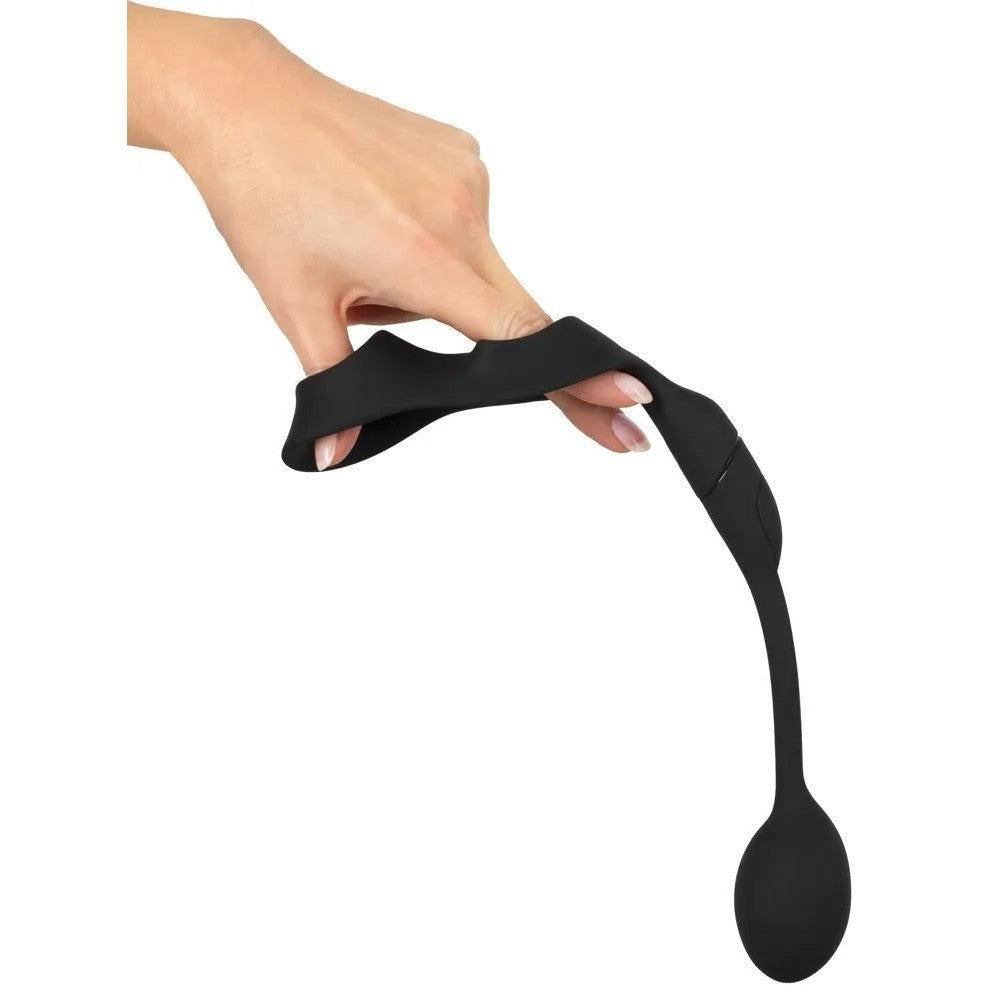 Rebel Rechargeable Anal Stimulator with Penis and Testicle Clip
