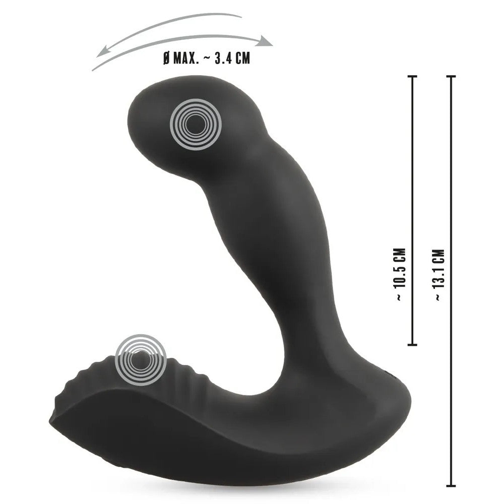 Rebel Rechargeable Prostate Stimulator with Tapping Motion & Remote