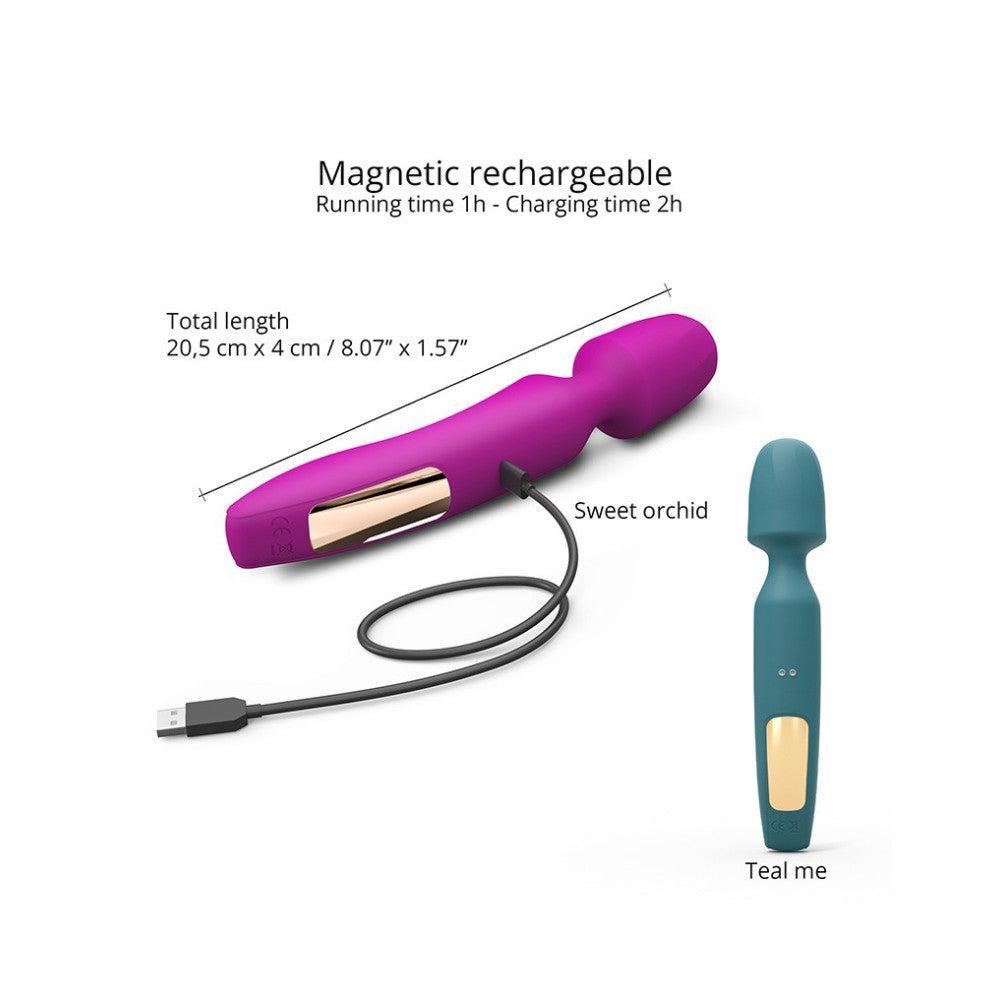 Rechargeable 3 in 1 Wand massager with attachments R-evolution pink
