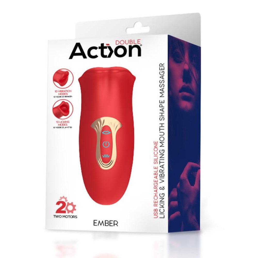 Ember Rechargeable Mouth Clitoris Stimulator with Vibrating Tongue