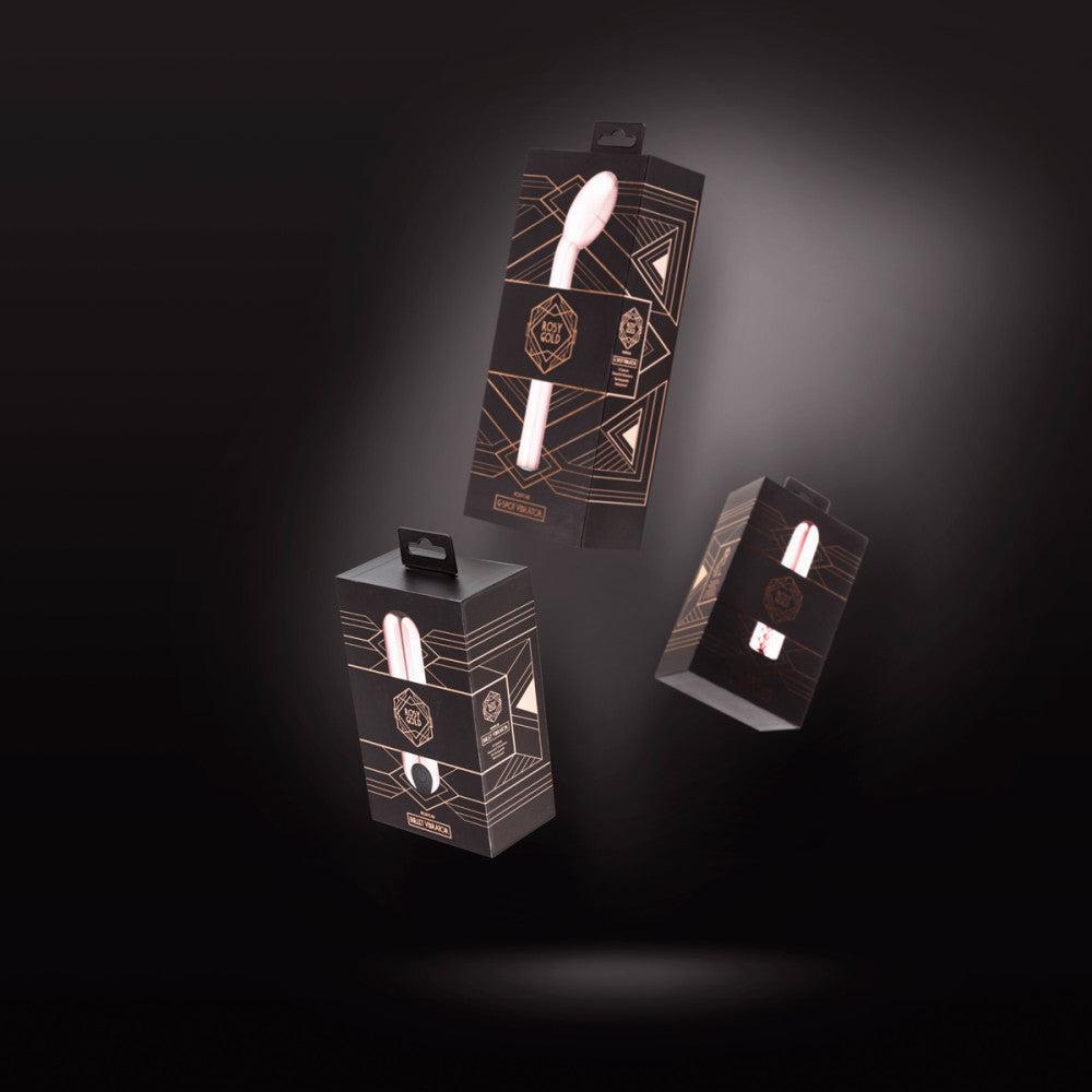 Rechargeable Curved Wand Massager Rosy Gold