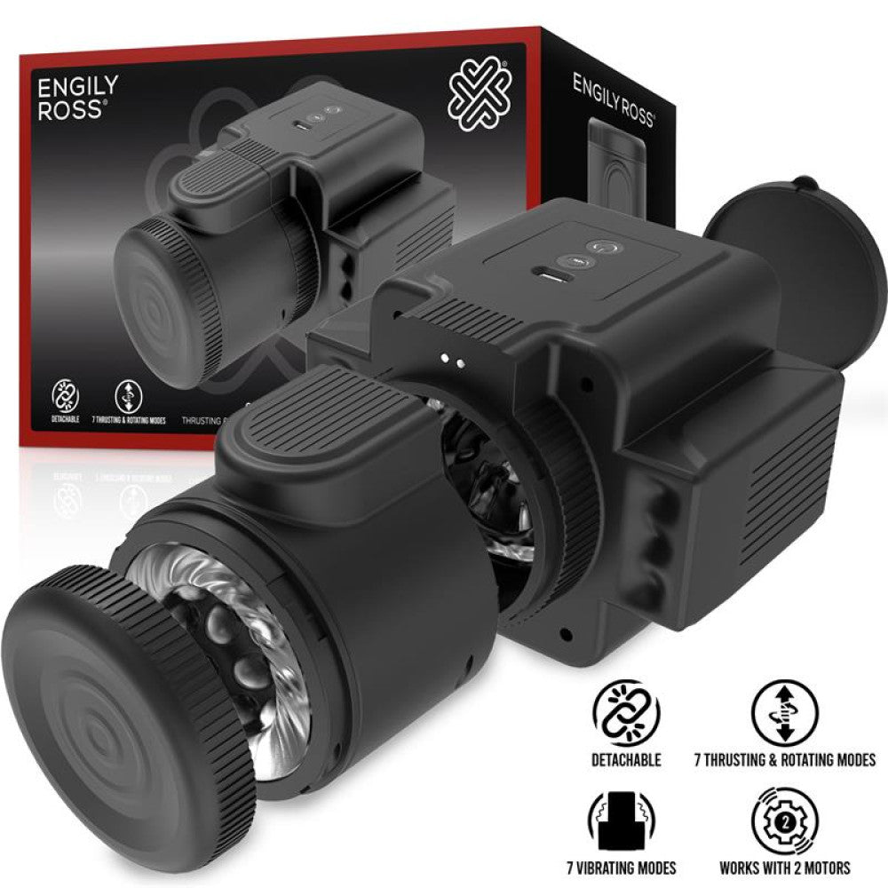 Rechargeable Discreet Camera Vibrating Thrusting & Rotating Masturbator