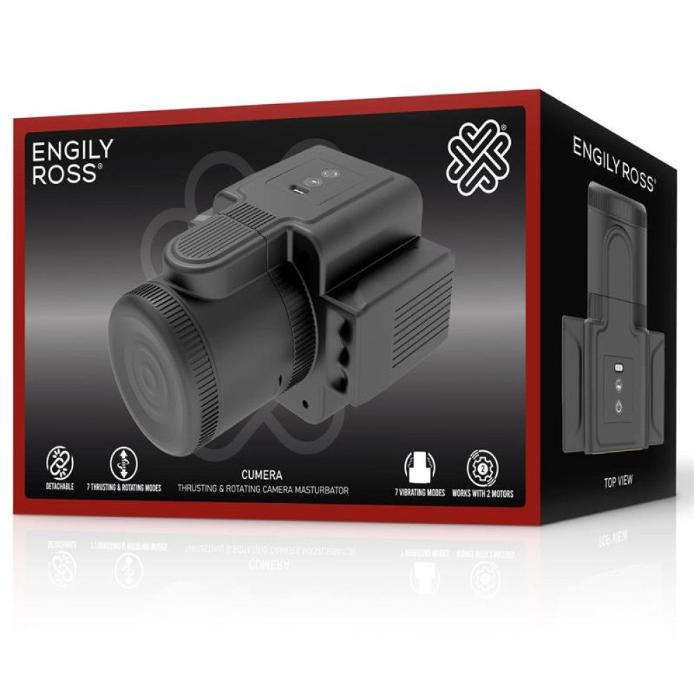 Rechargeable Discreet Camera Vibrating Thrusting & Rotating Masturbator