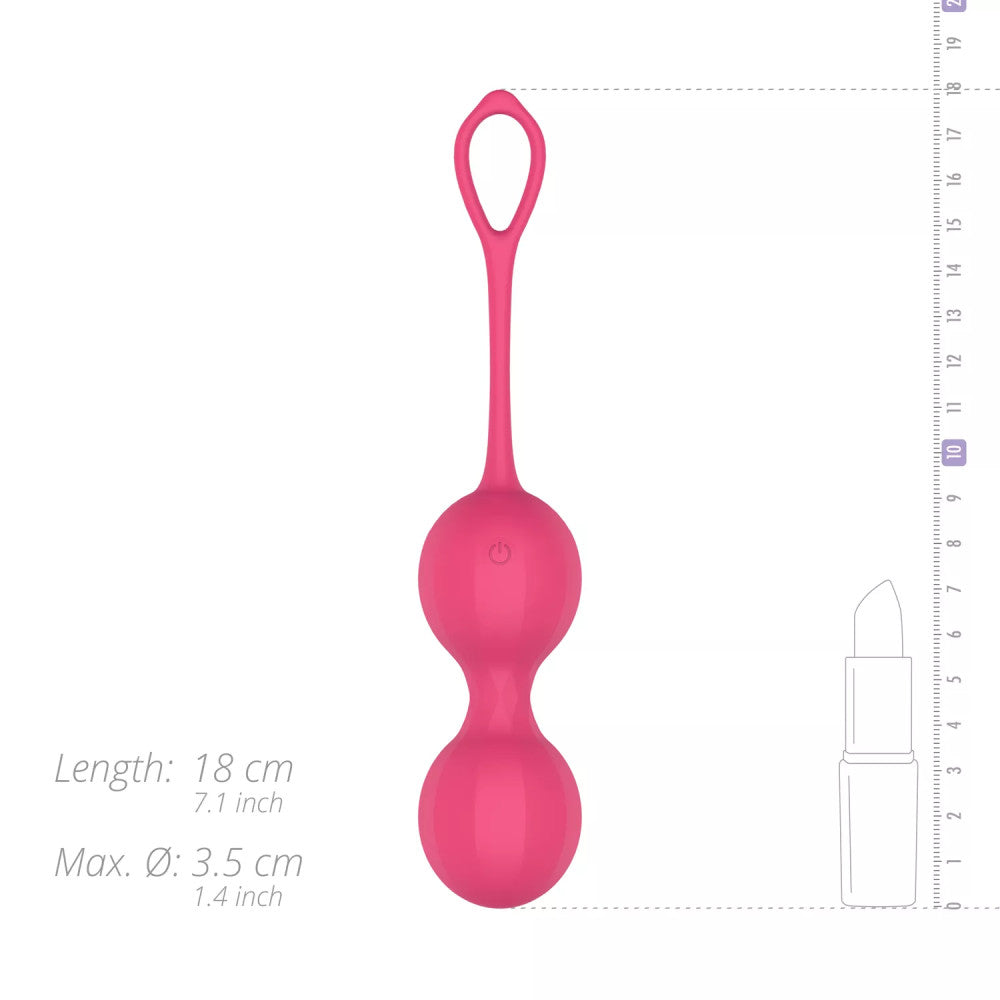 Rechargeable Silicone Vaginal Balls with Stella Mobile App