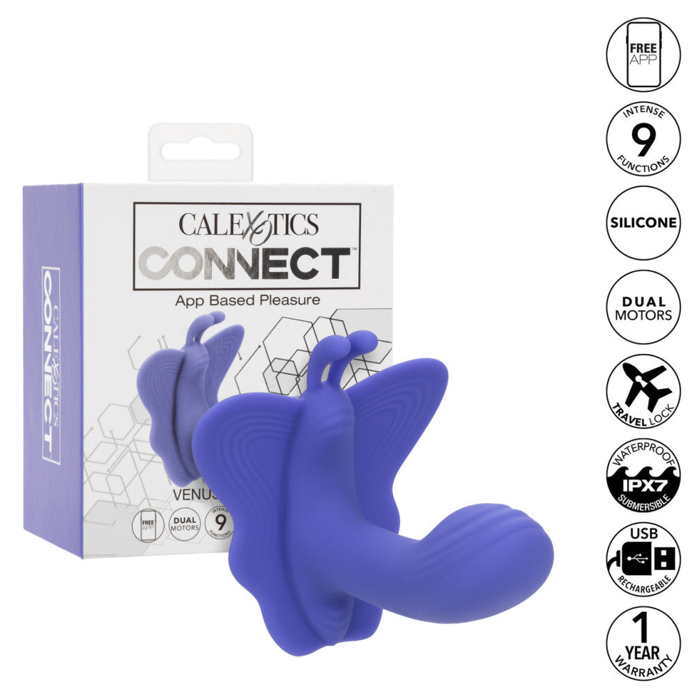 Rechargeable Silicone Wearable Vibrator with Mobile App