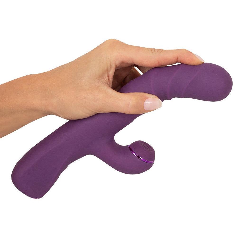 Rechargeable Thumping Rabbit Vibrator with 3 Motors and Thumping Javida Purple