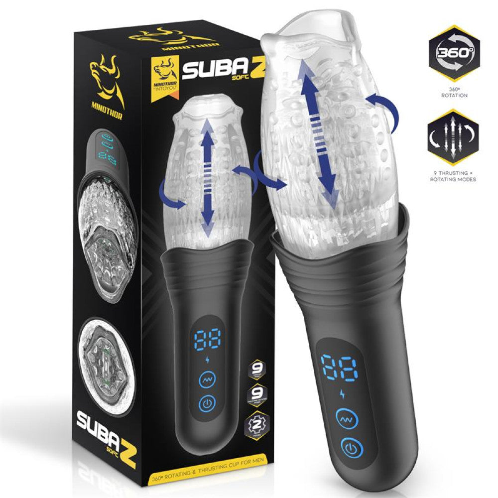 Rechargeable automatic masturbator with vibration thrusting and rotation Intoyou Subaz Soft
