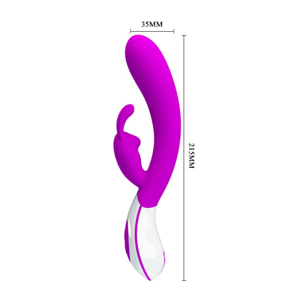 Rechargeable rabbit vibrator with two Harlan motors