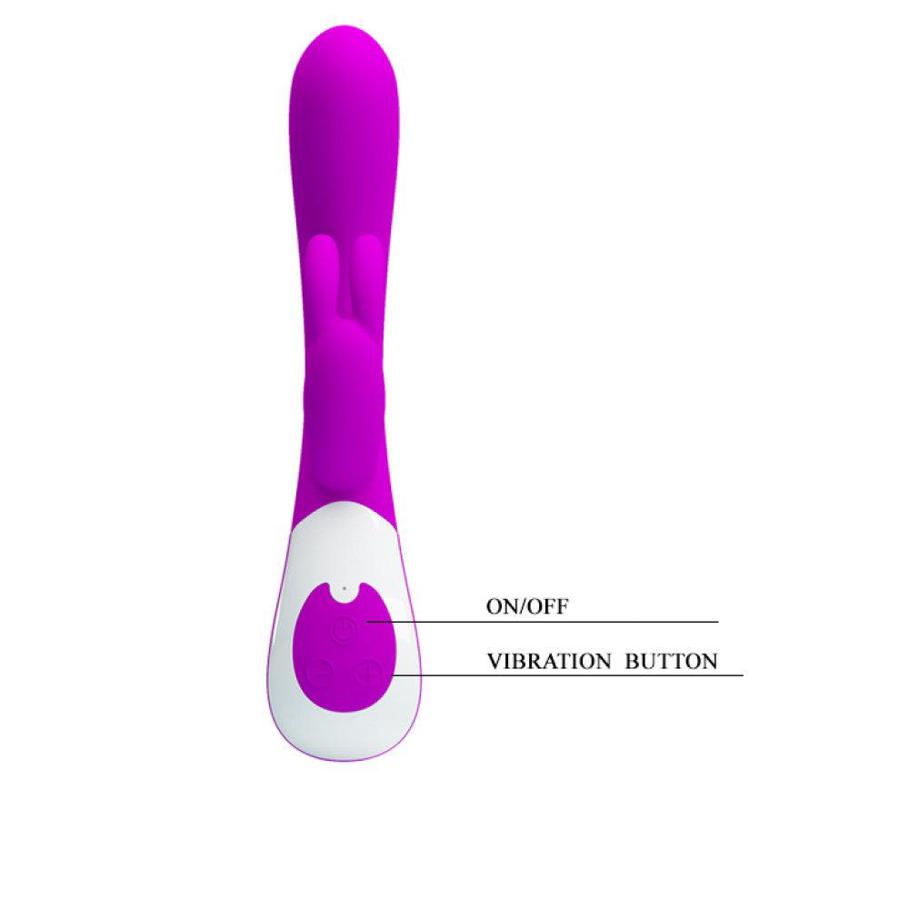 Rechargeable rabbit vibrator with two Harlan motors