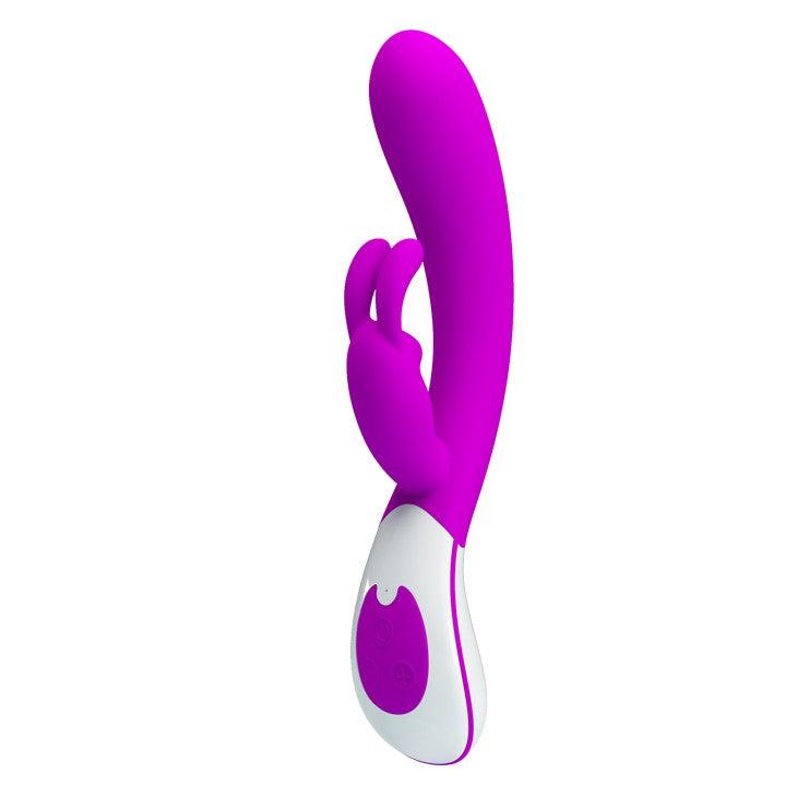 Rechargeable rabbit vibrator with two Harlan motors