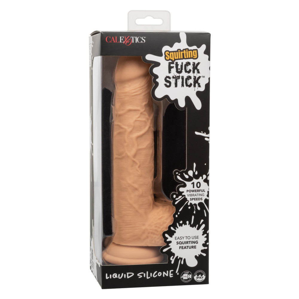 Squirting Fuck Stick Rechargeable Silicone Vibrating & Ejaculation Dildo