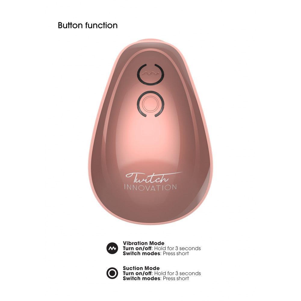 Rechargeable suction hands-free clitoral stimulator Twitch pink