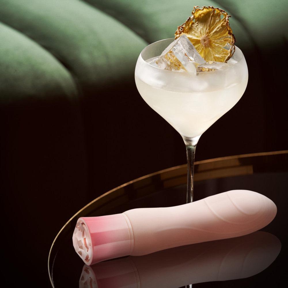 Oh My Gem Rechargeable Warming Vibrator with crystal