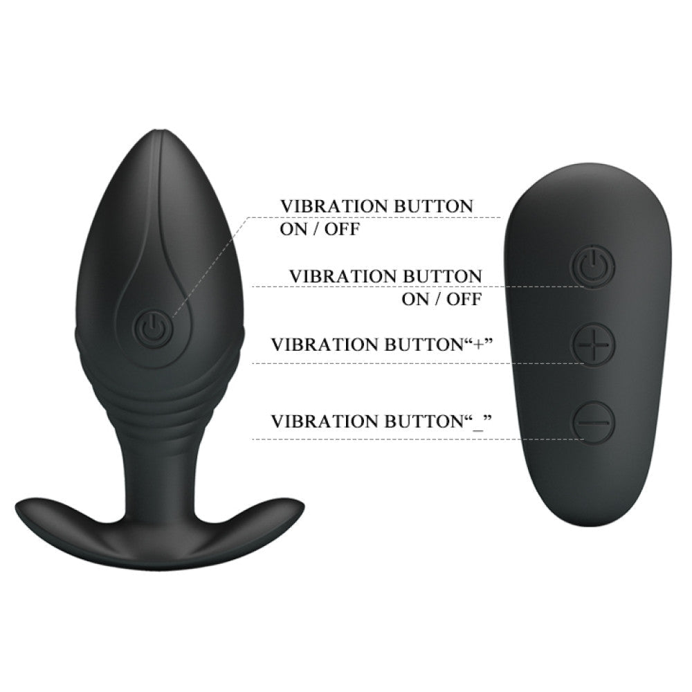Regina Powerful Vibrating Butt Plug with Remote