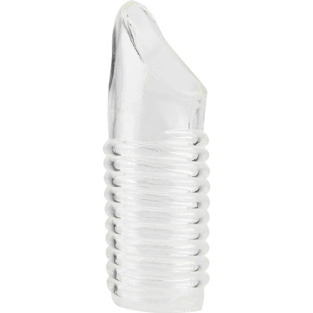 Rev Ribbed Penis Enlarger with Ball Loop