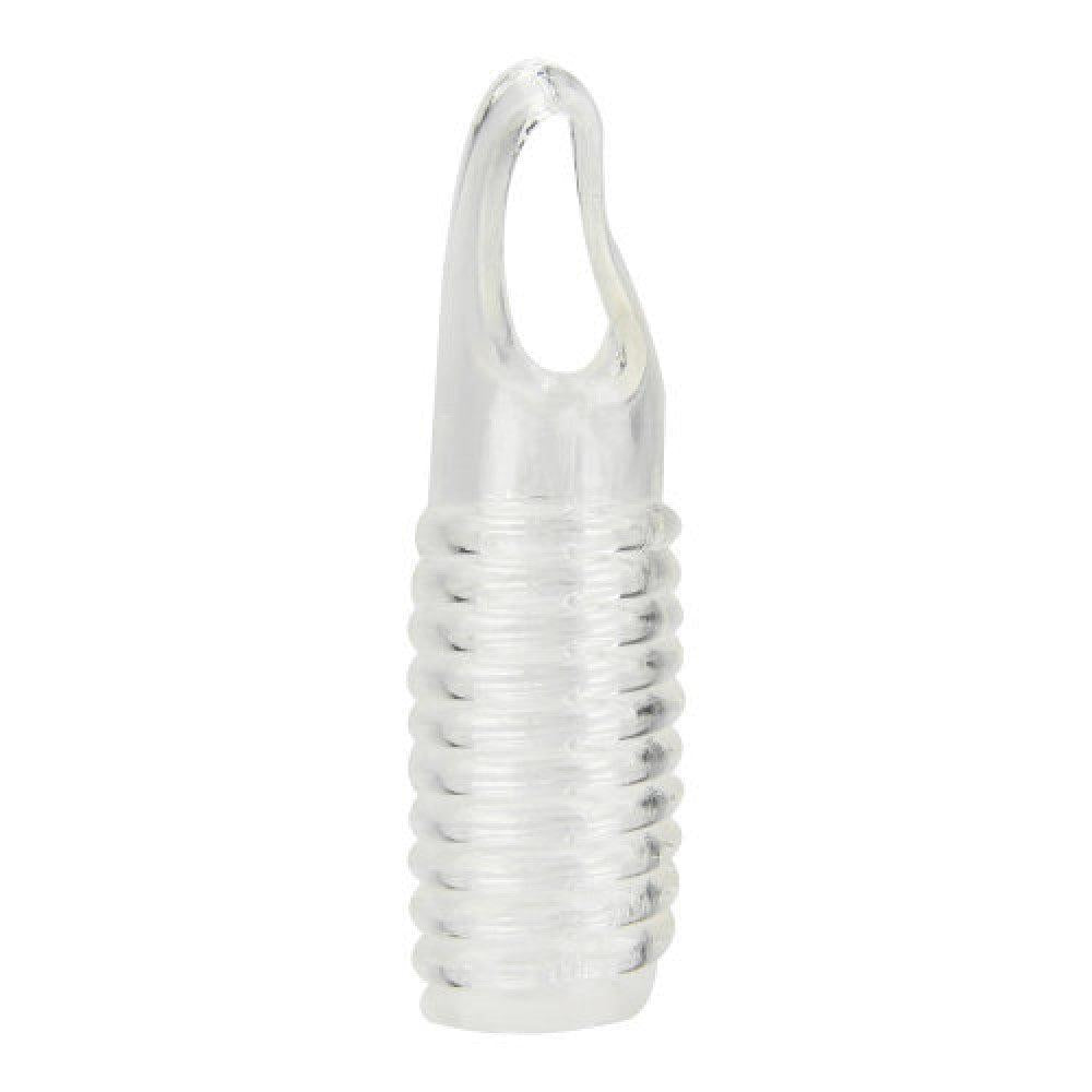 Rev Ribbed Penis Enlarger with Ball Loop