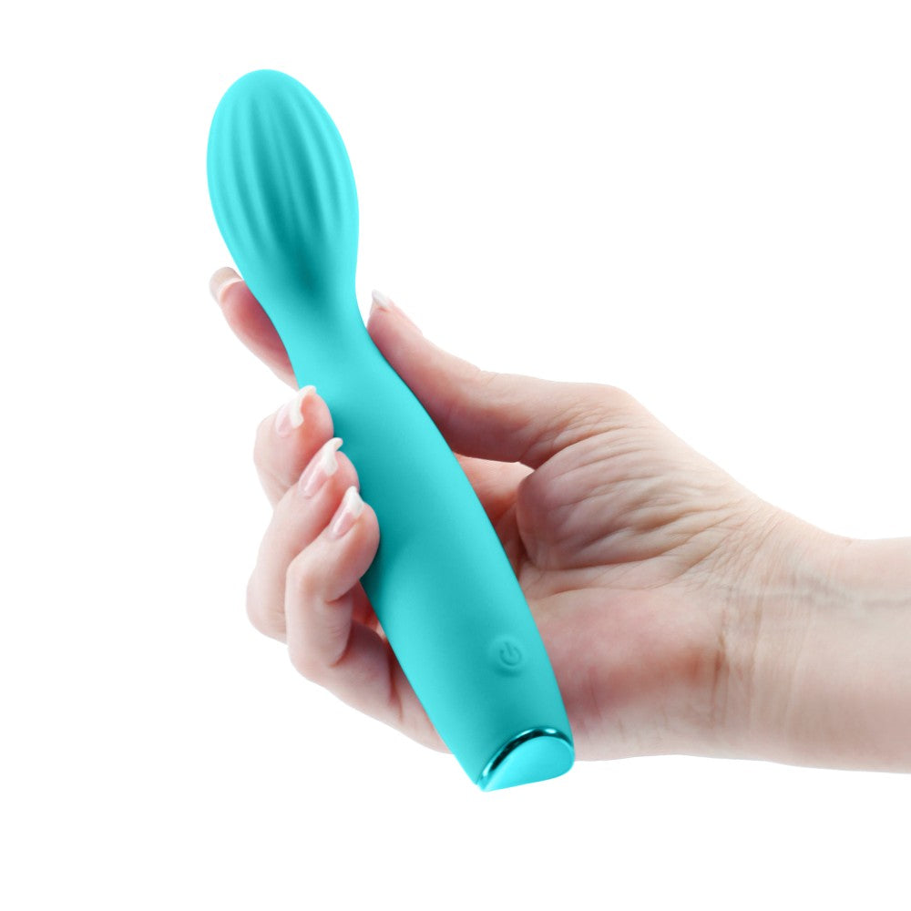 Revel Pixie Silicone G-Spot Vibrator Turquoise