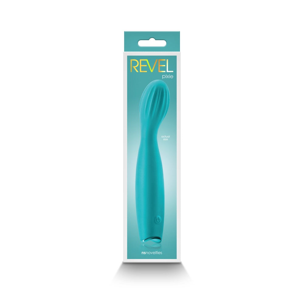 Revel Pixie Silicone G-Spot Vibrator Turquoise