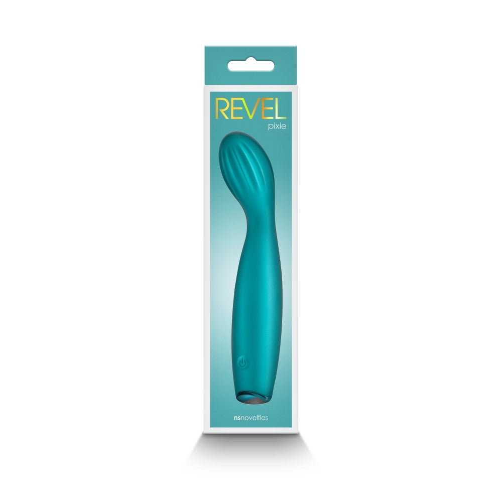 Revel Pixie Silicone G-Spot Vibrator Turquoise