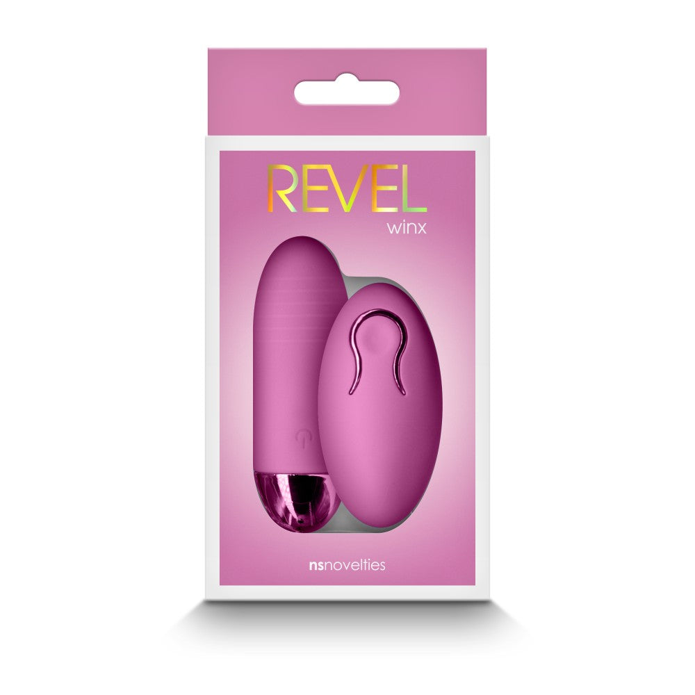 Revel Winx Rechargeable Vibro Egg with Remote Pink