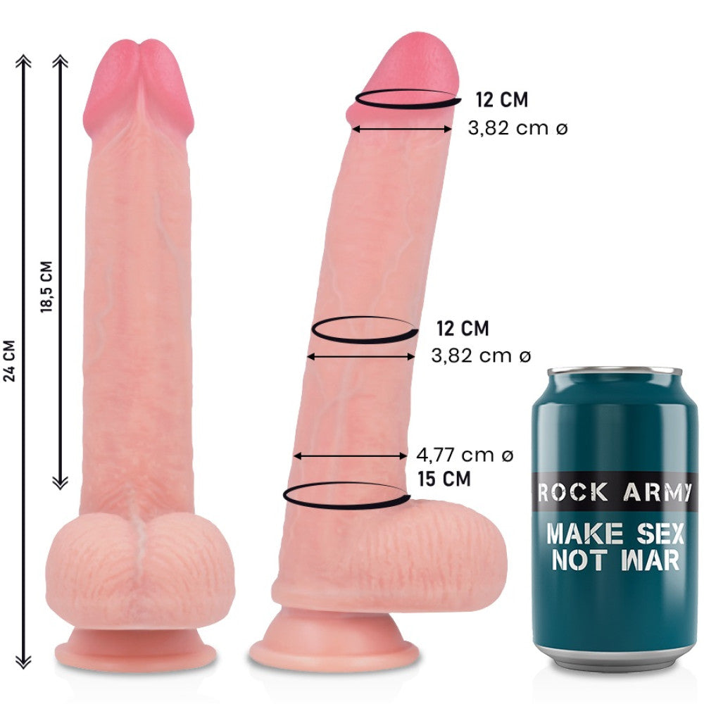 Rock Army King Kobra Realistic Silicone Dildo