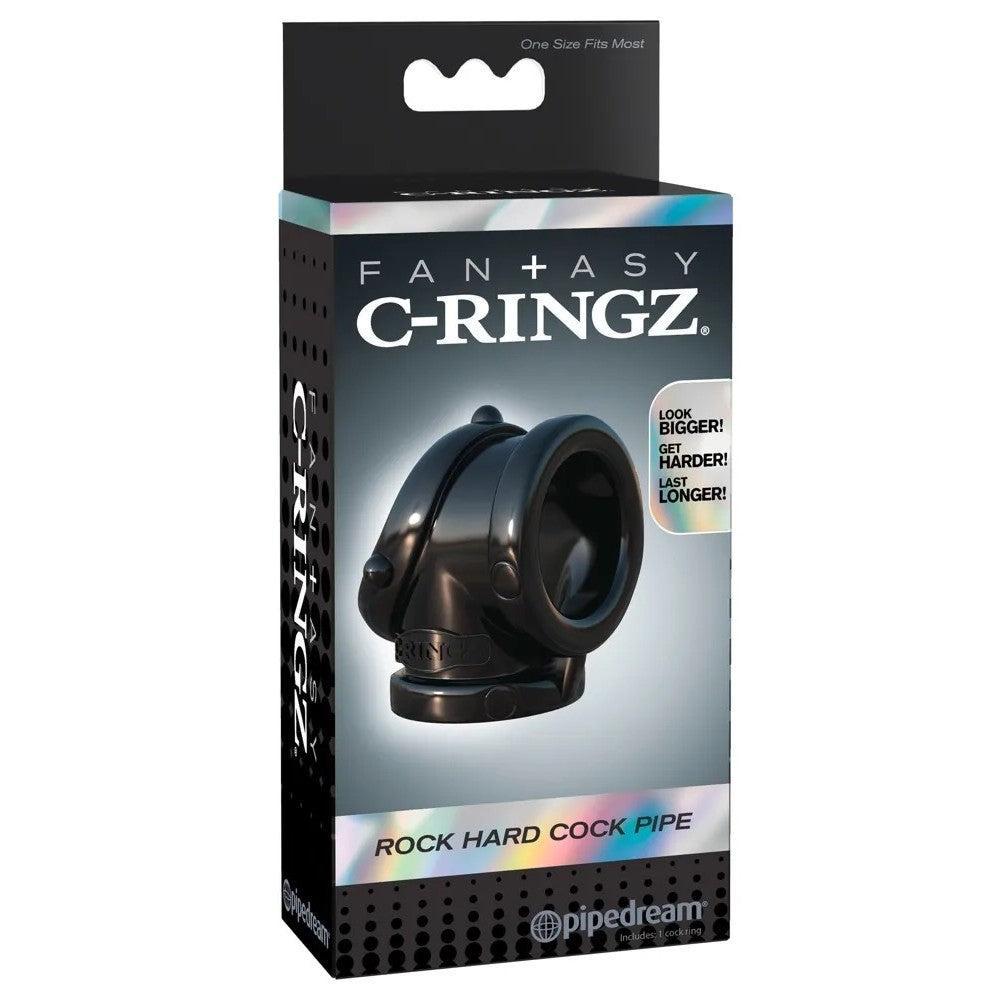 Rock Hard Wide Cock & Balls Pipe Black