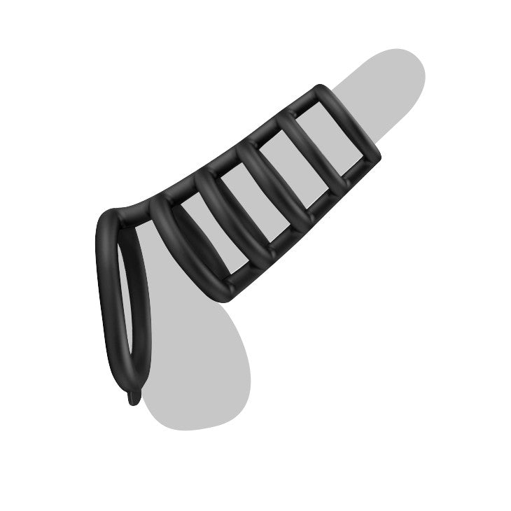 Rodrigo Chastity Silicone Cock Ring Cage