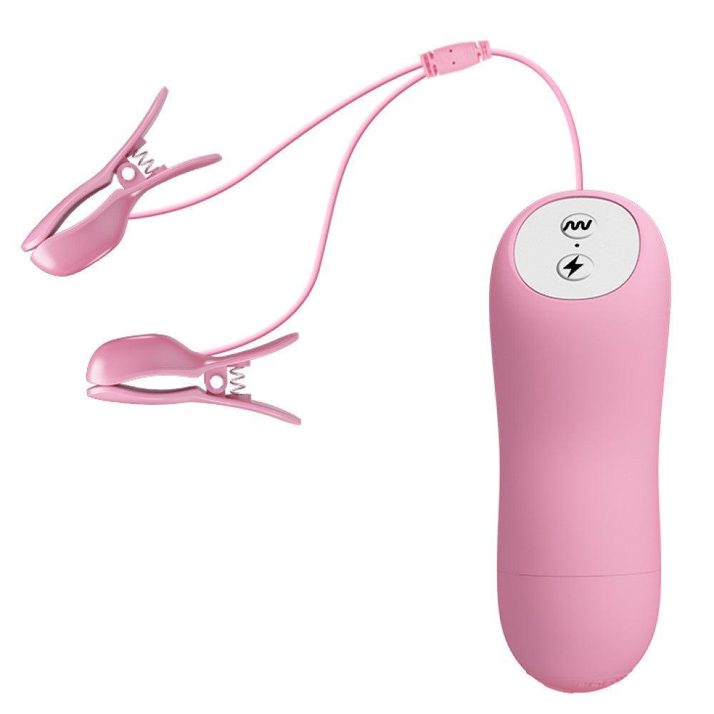 Romantic Wave Vibrating Electro-Stim Nipple Clamps