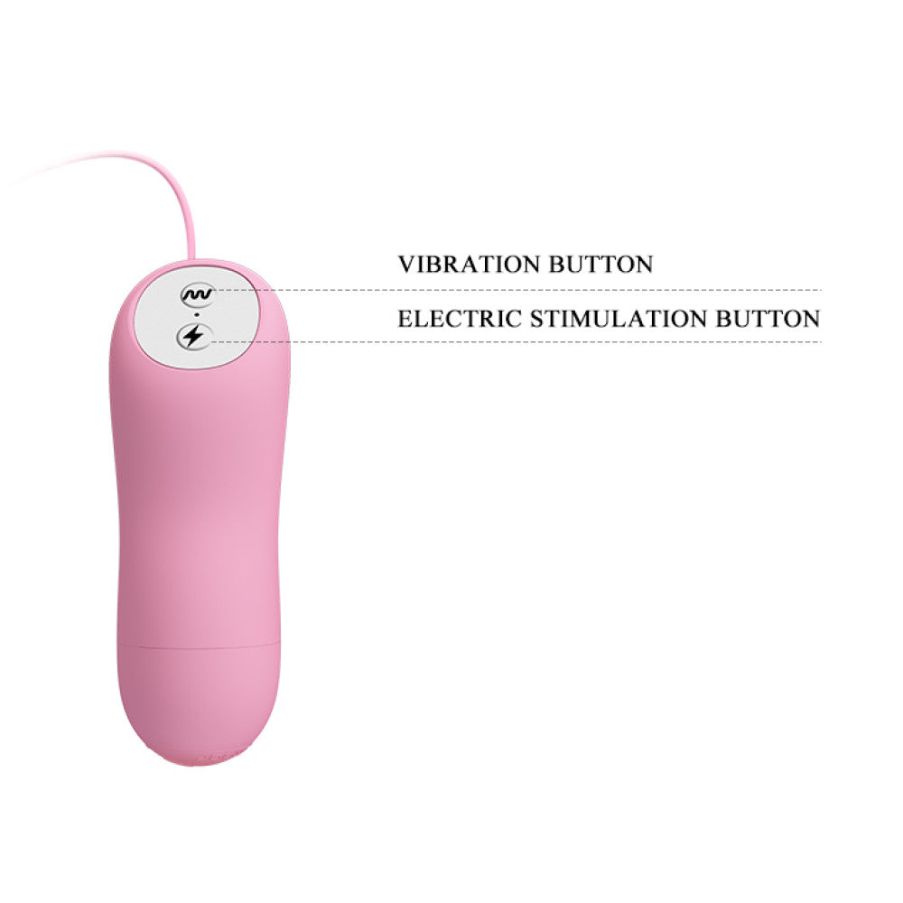 Romantic Wave Vibrating Nipple Clips with Electric Shock Function