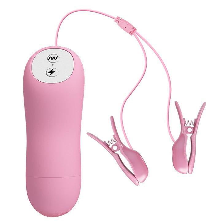Romantic Wave Vibrating Electro-Stim Nipple Clamps