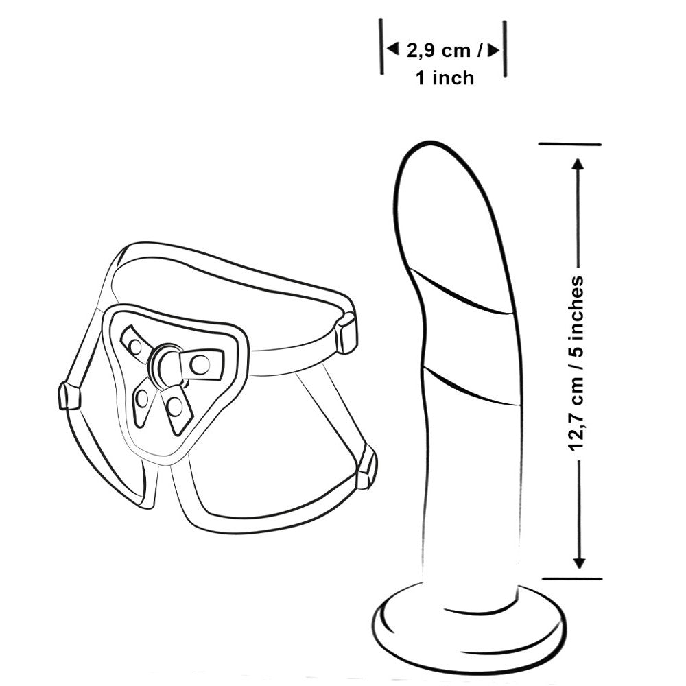 Romp Piccolo Silicone Strap-on Pegging Kit