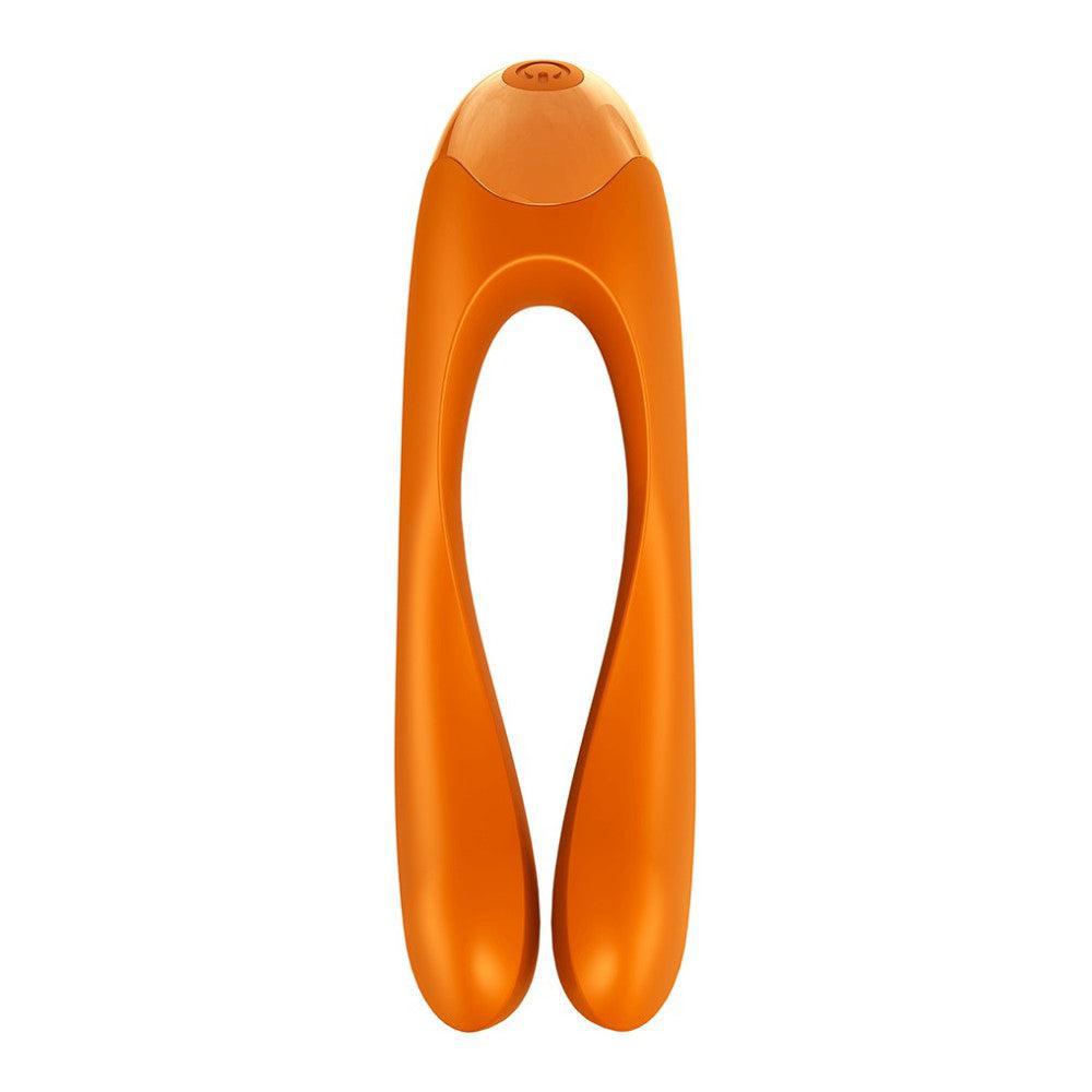 Satisfyer Candy Cane Orange Rechargeable Finger Stimulator