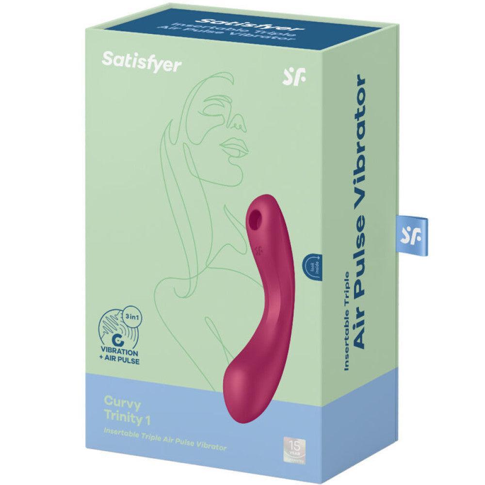 Satisfyer Curvy Trinity 2 in 1 Suction Clitoris Stimulator & Vibrator