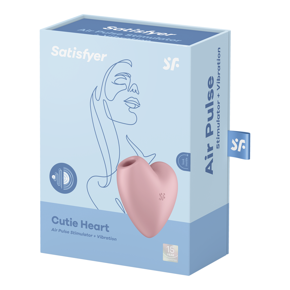 Satisfyer Cutie Heart Vibrating Suction Stimulator Pink