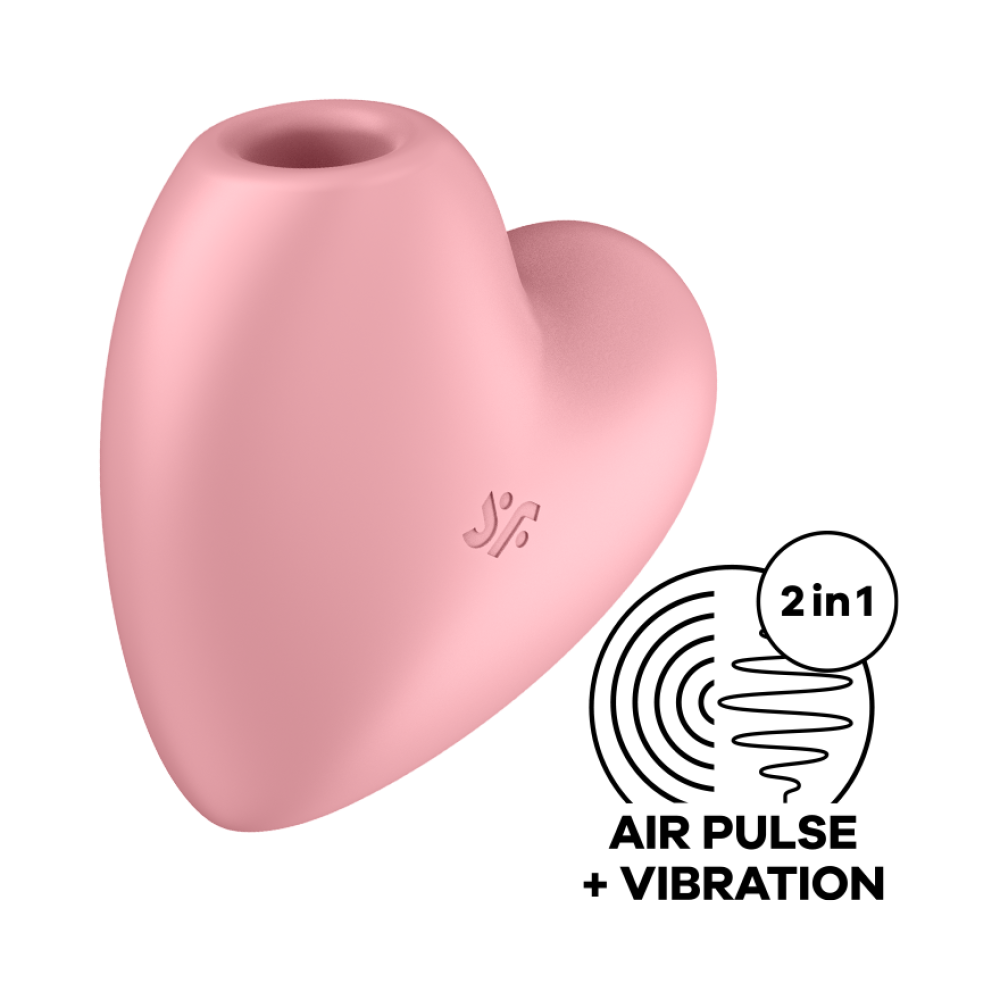 Satisfyer Cutie Heart Vibrating Suction Stimulator Pink
