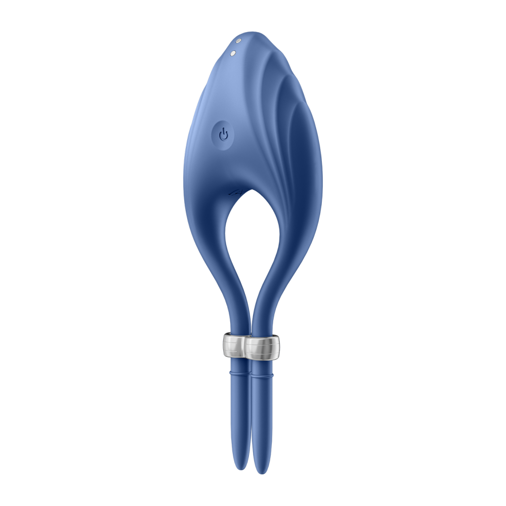 Satisfyer Duelist Vibrating Adjustable Cock Ring Blue