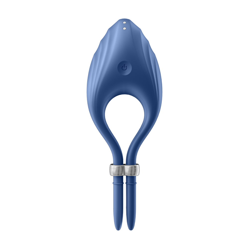 Satisfyer Duelist Vibrating Adjustable Cock Ring Blue