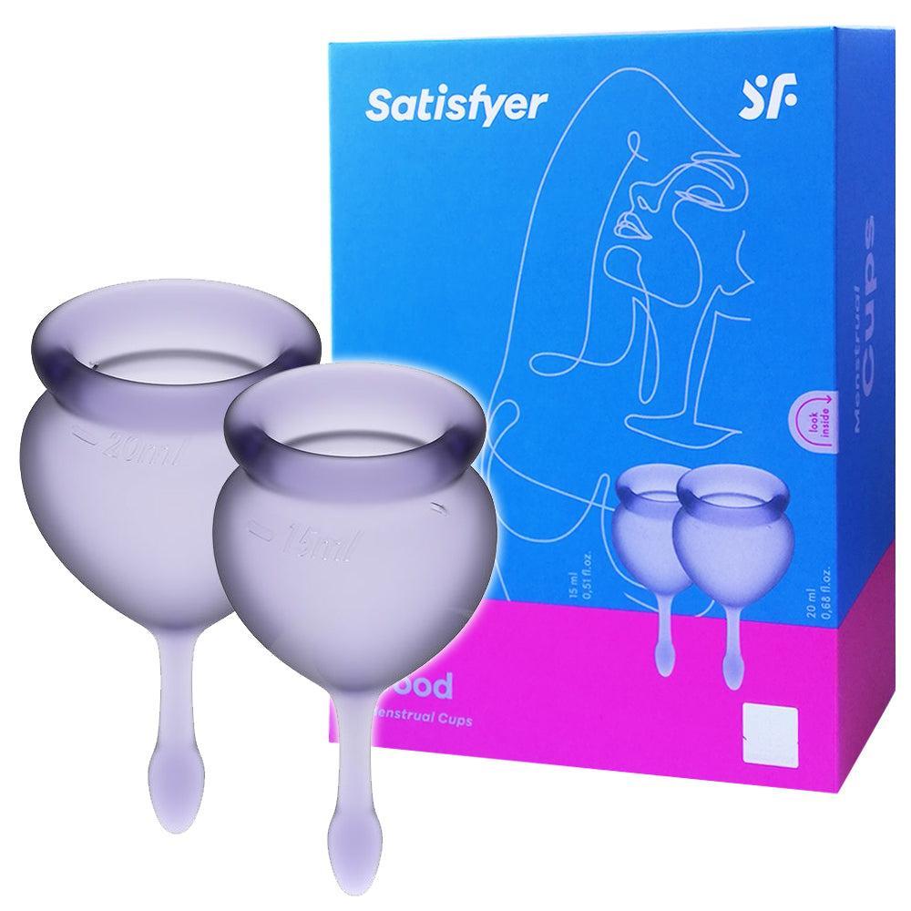 Satisfyer Feel Good menstrual cups purple