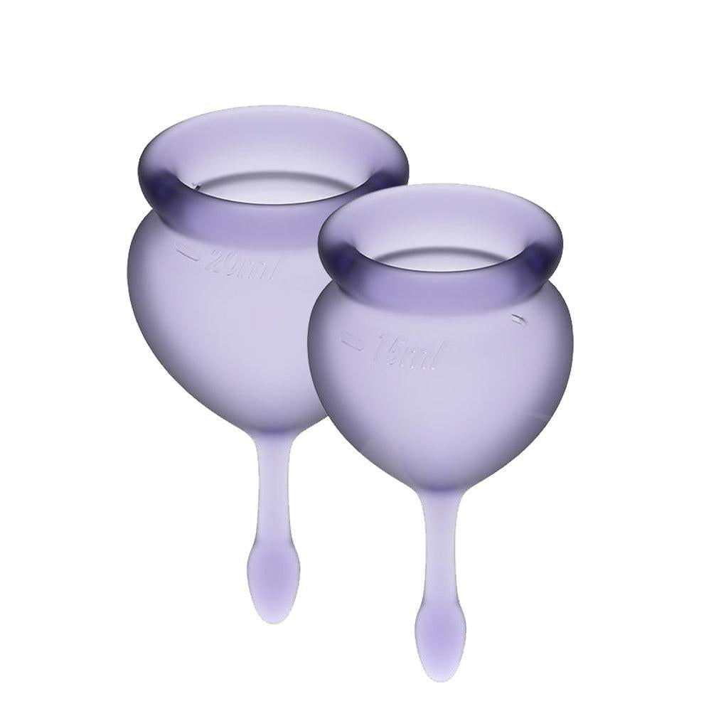 Satisfyer Feel Good menstrual cups purple