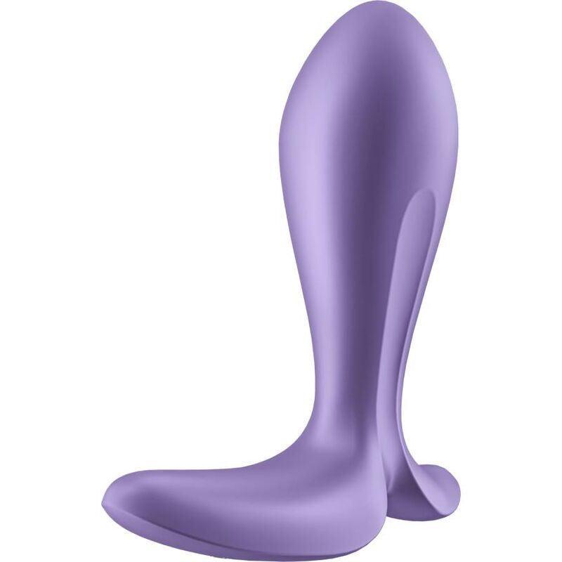 Satisfyer Intensity Plug Small Rechargeable Anal Stimulator with App Purple