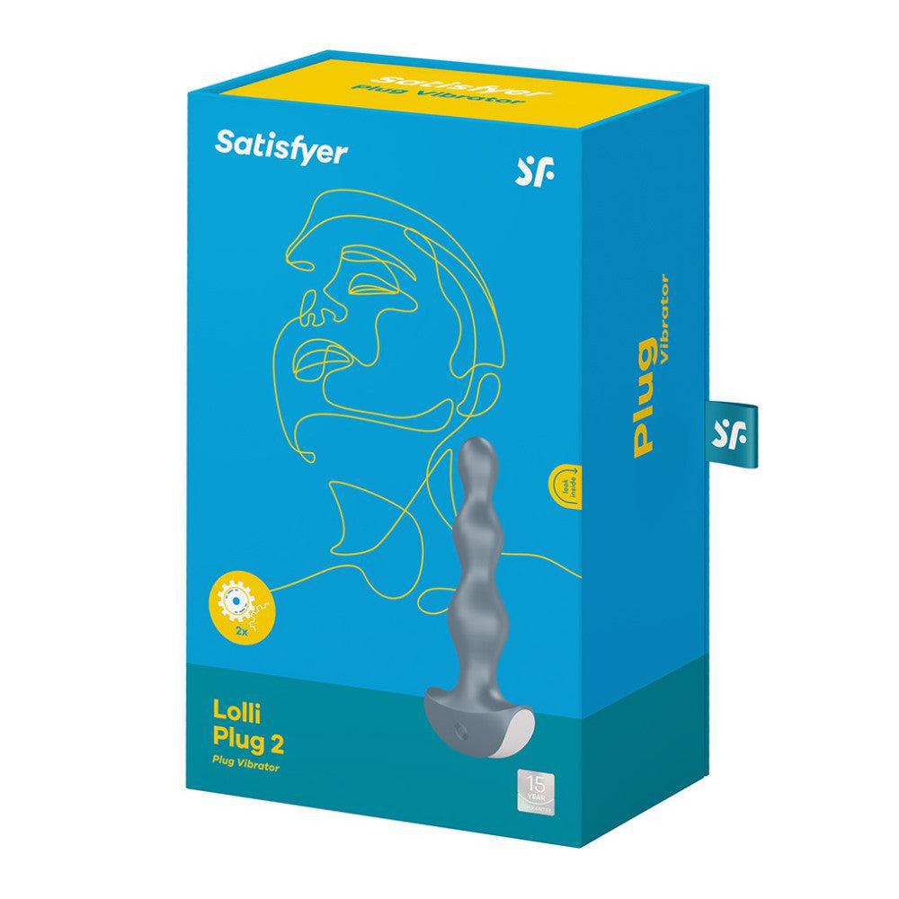 Satisfyer Lolli Plug 2 rechargeable vibrating anal stimulator gray