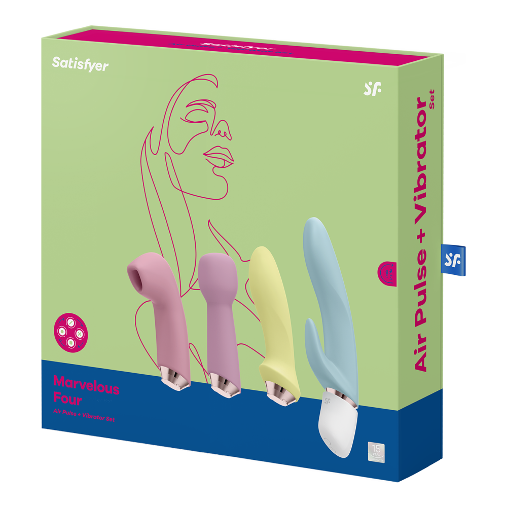 Satisfyer Marvelous Four Deluxe Set of Vibrators & Sucking Clitoral Stimulator