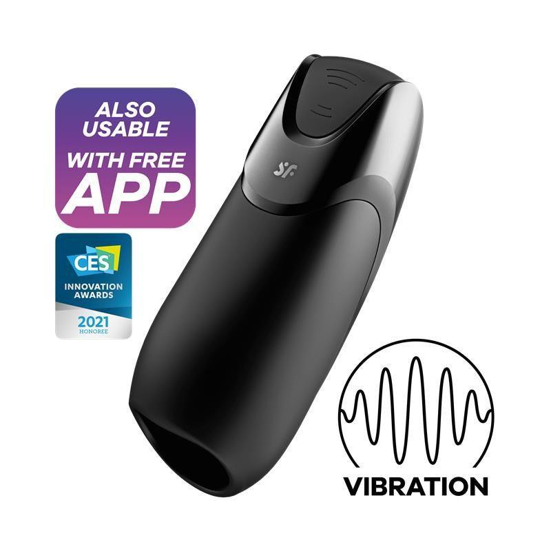 Satisfyer Men Vibration Plus Rechargeable Vibrating Masturbator with App