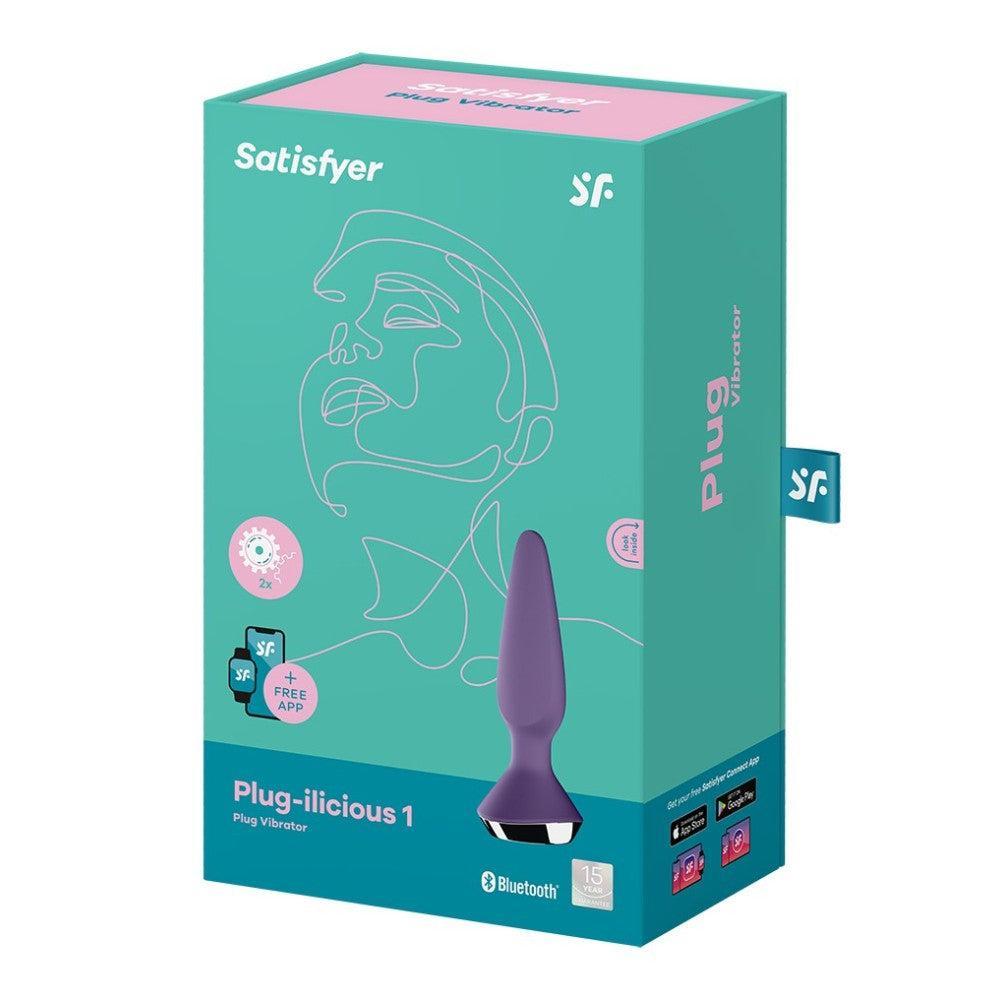 Satisfyer Plug-ilicious 1 Rechargeable Vibrating Anal Stimulator with App Purple