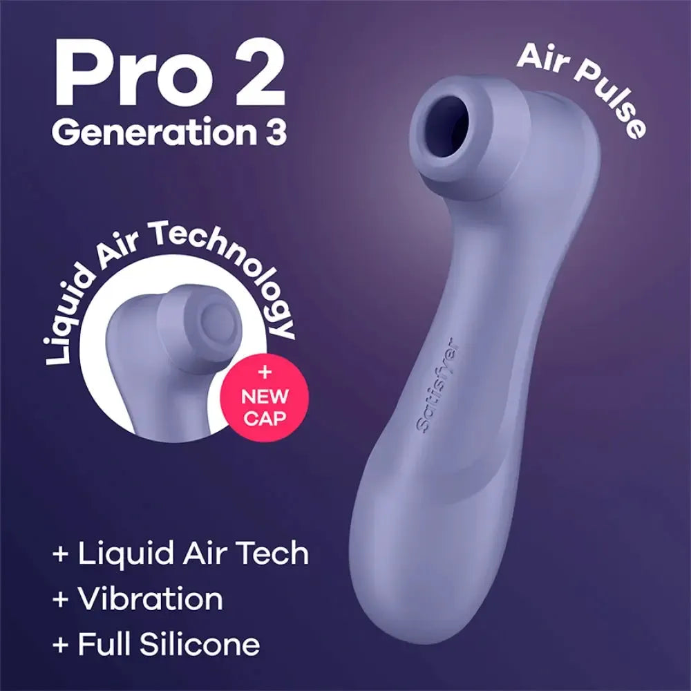 Satisfyer Pro 2 Generation 3 Suction and Vibrating Clitoris Stimulator Purple