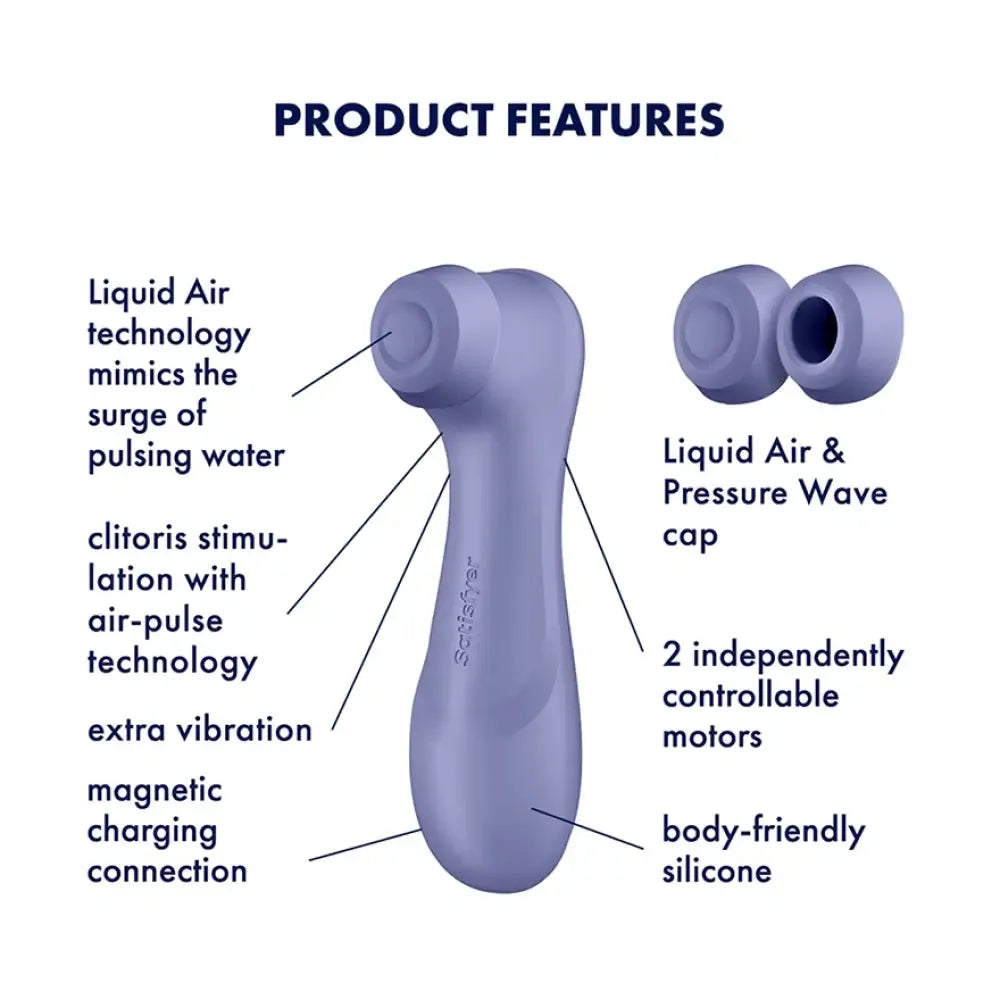 Satisfyer Pro 2 Generation 3 Suction and Vibrating Clitoris Stimulator Purple