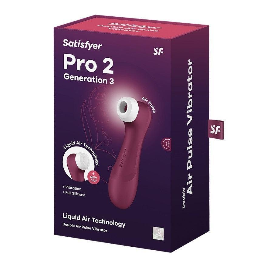 Satisfyer Pro 2 Generation 3 suction and vibrating clitoral stimulator red